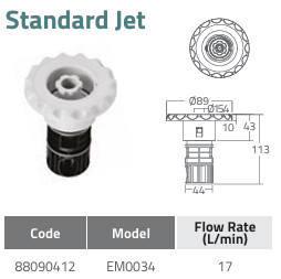 Đầu Jet massage EM0034 Đầu Jet massage EM0034