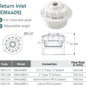 Đầu trả nước EM4409
