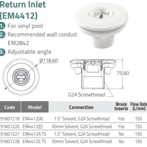 Đầu trả nước EM4412