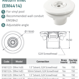 Đầu trả nước EM4414