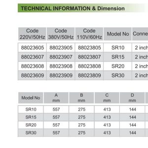Máy bơm bể bơi Emaux SR Series