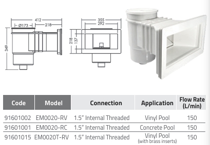 Skimmer EM0020 Skimmer EM0020