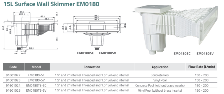 Skimmer EM0180 Skimmer EM0180