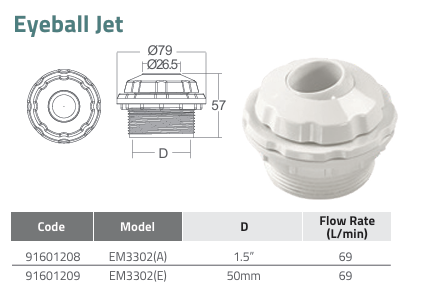 mắt trả nước EM3302 Mắt trả nước EM3302