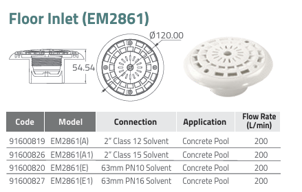 nắp thu đáy EM2861 Nắp thu đáy EM2861