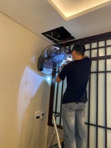 Bảo trì phòng xông hơi nhà chú Thắng